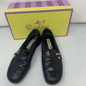 Brighton Black and Brown leather loafers